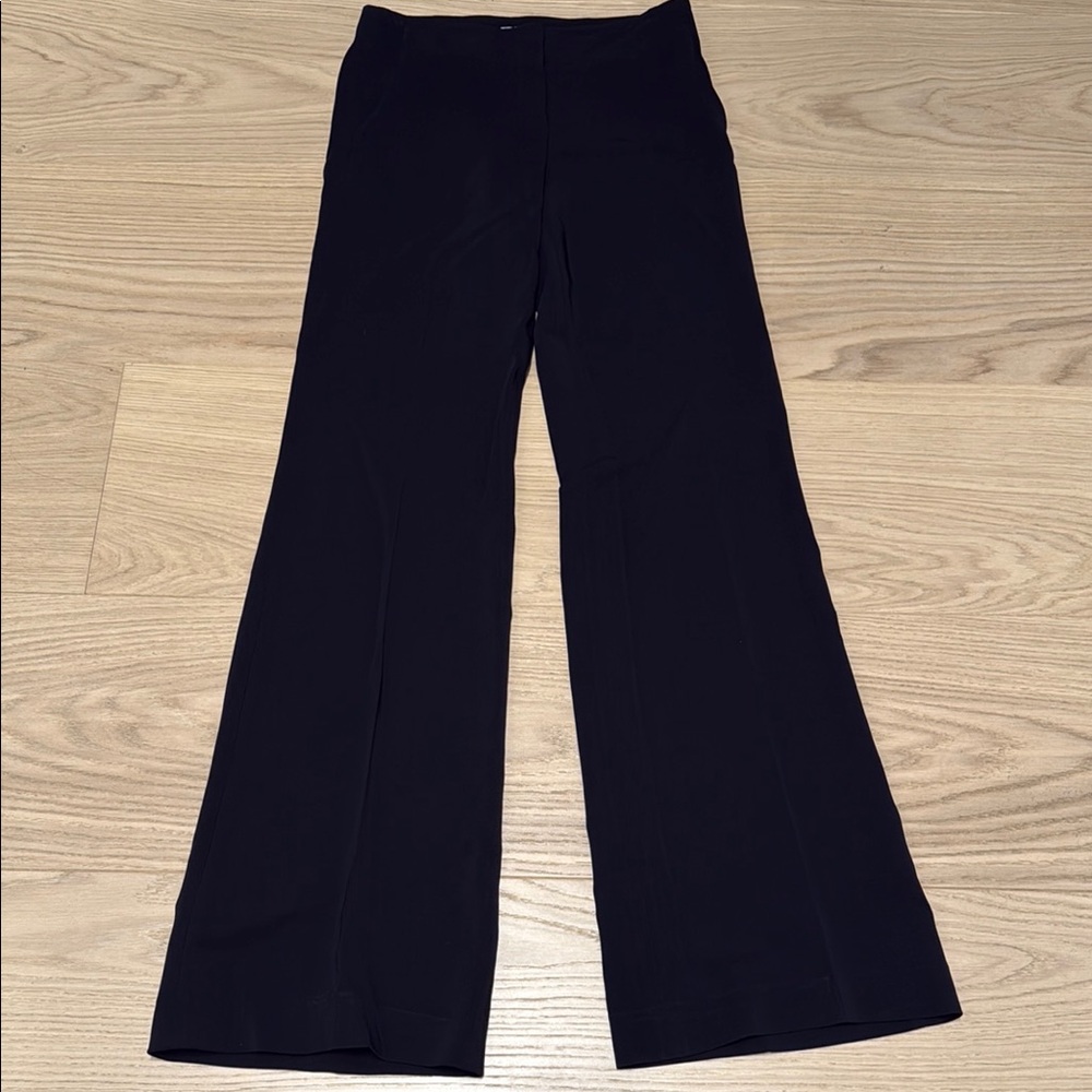 Classic Trouser Style Black Women's Wide Leg Pants